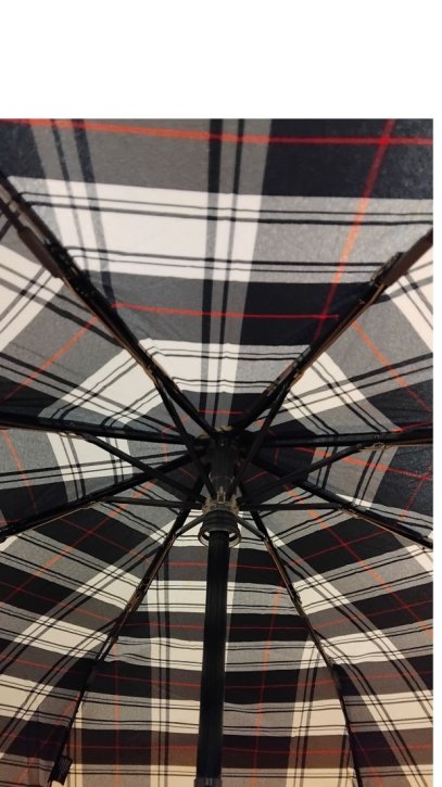 Knirps T200 medium duomatic check black and white